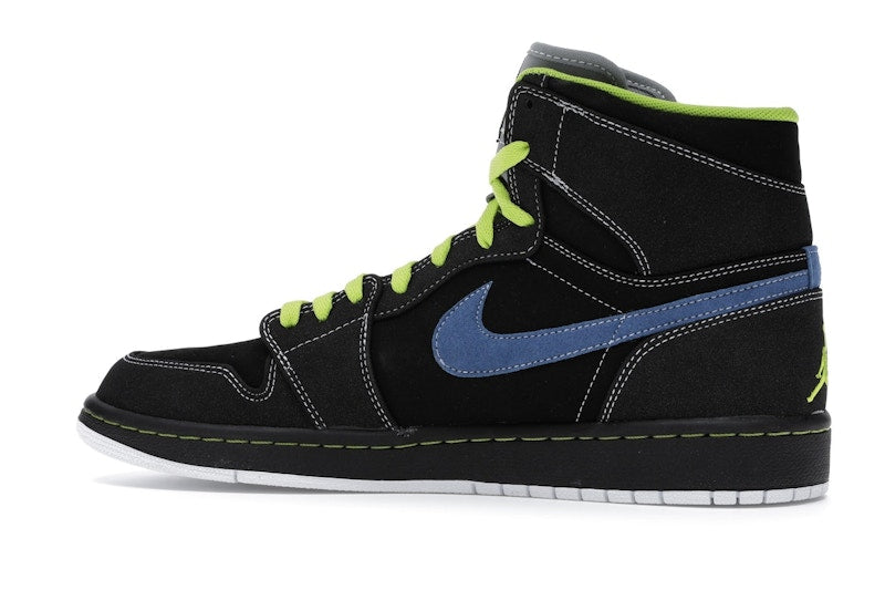 Jordan 1 Retro High Black Cyber Blue Sapphire