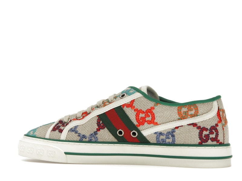 Gucci Tennis 1977 GG Logo White Multi