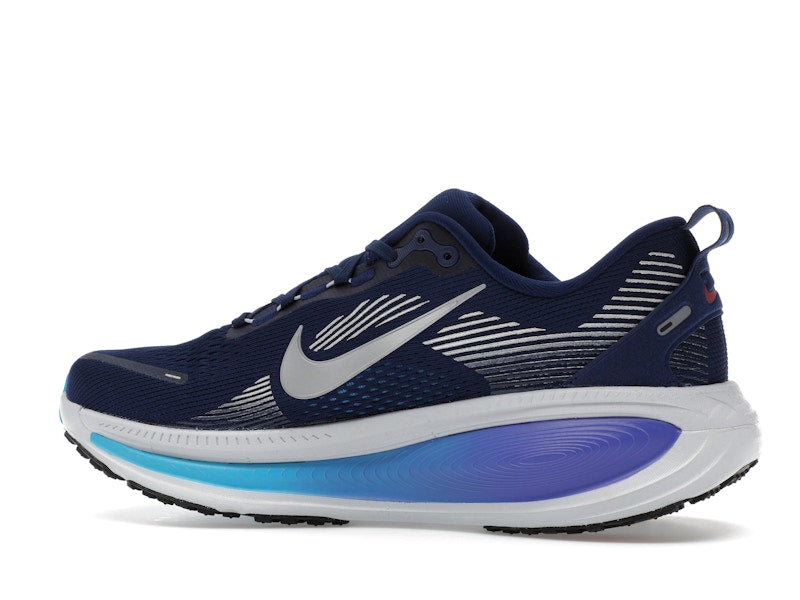 Nike Vomero 18 Blue Void Blue Lightning Bright Crimson Metallic Silver