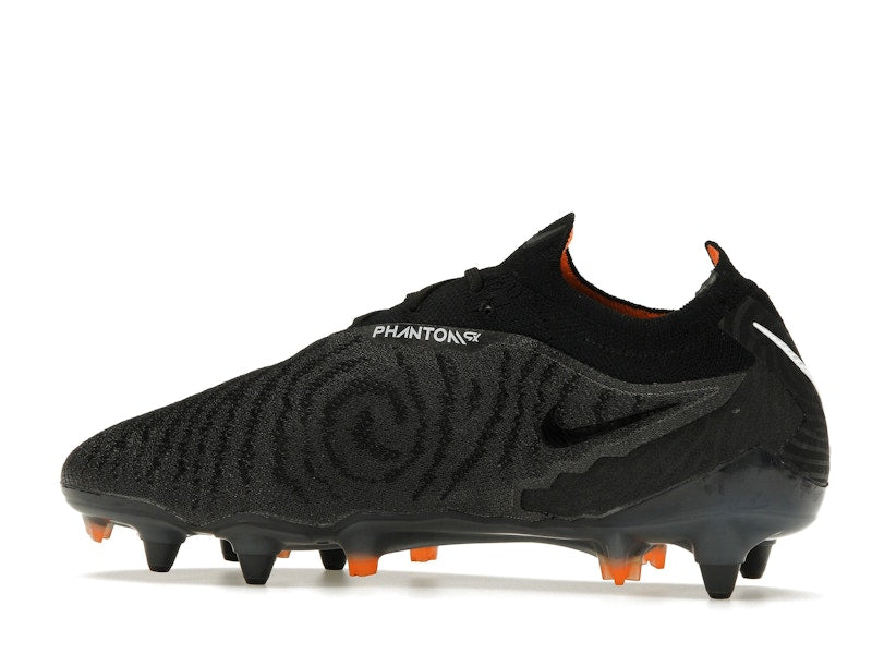 Nike Gripknit Phantom GX Elite SG-Pro Anti-Clog Traction Black Dark Smoke Grey Total Orange