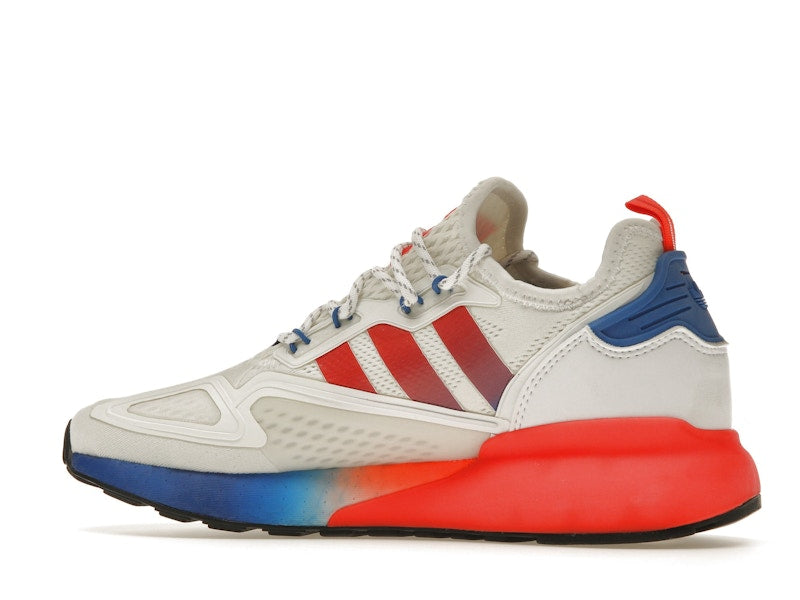 adidas ZX 2K Boost White Solar Red Blue