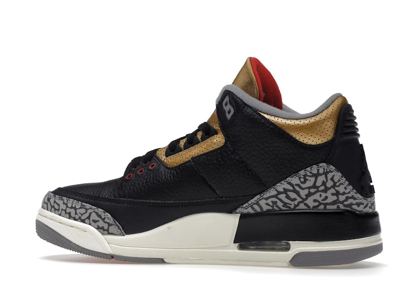 Jordan 3 Retro Black Cement Gold (Women's)