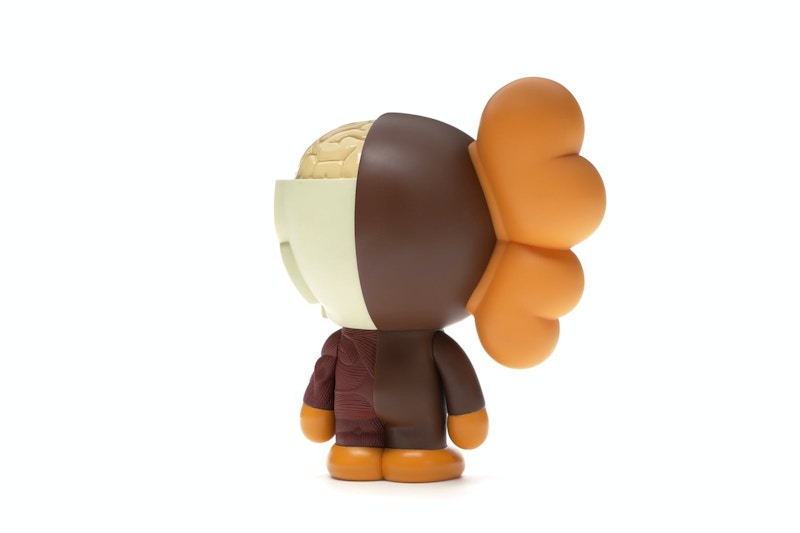 KAWS Bape Dissected Baby Milo Vinyl Figure Brown