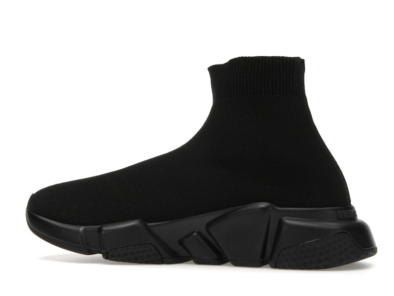 Balenciaga Speed Graffiti Trainers Black White Logo (Women's)