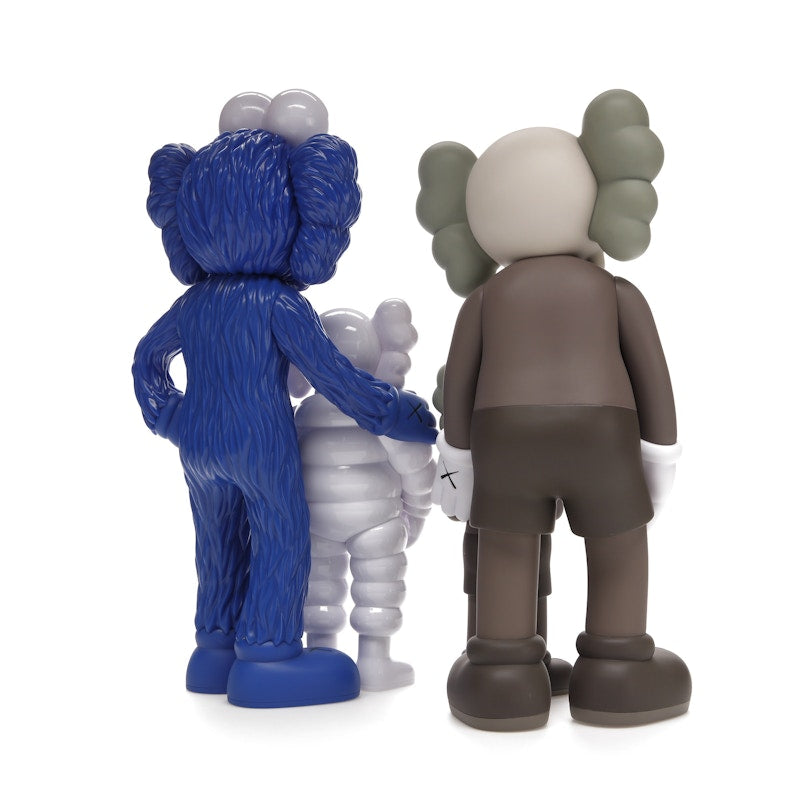 KAWS Family Vinyl Figures Brown/Blue/White
