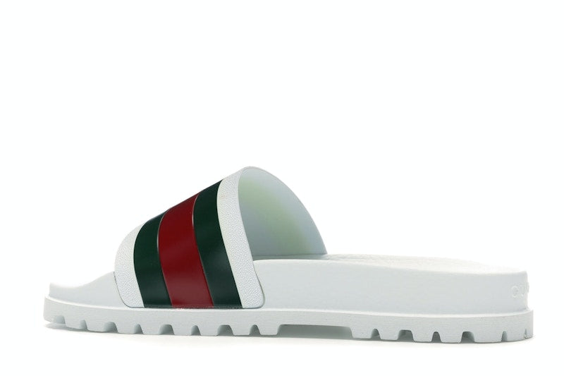 Gucci Web Slide Sandal White