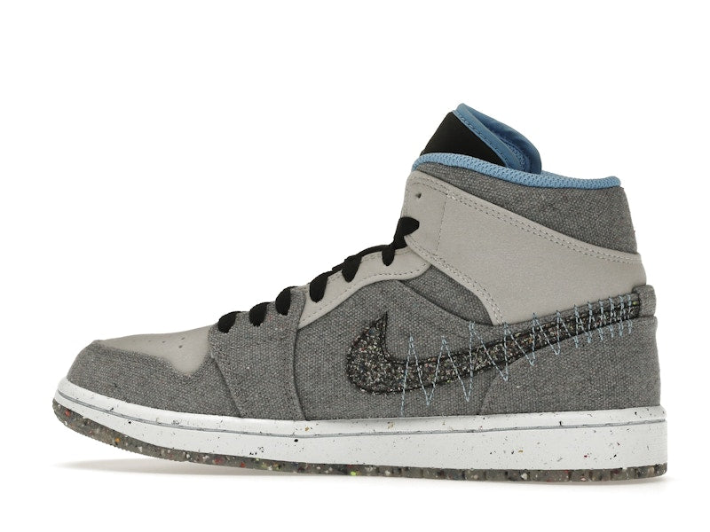 Jordan 1 Mid Crater Grey University Blue