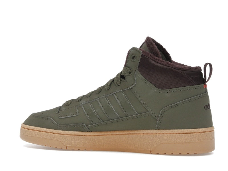 adidas Rapid Court Mid Winterized Olive Strata Shadow Brown Gum