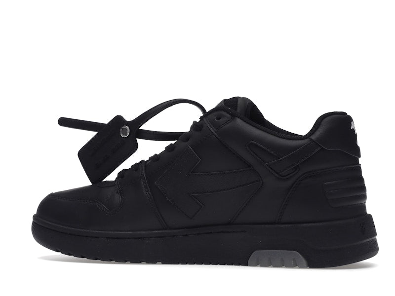 OFF-WHITE Out Of Office OOO "For Walking" Low Tops Black White