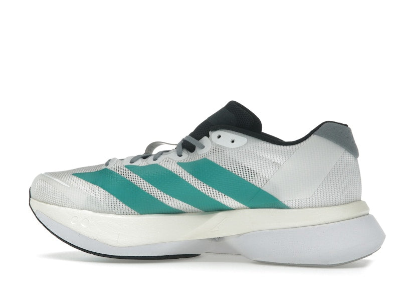 adidas Adizero Boston 13 White Pure Teal