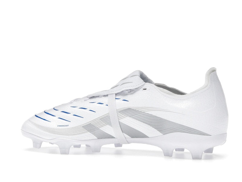 adidas Predator League Fold-Over Tongue FG/MG Cloud White Silver Metallic Bright Royal