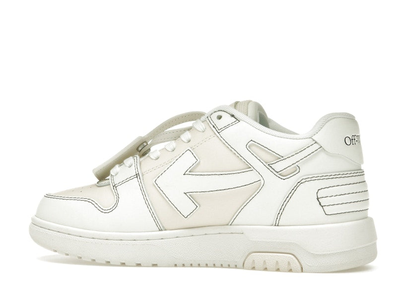OFF-WHITE Out Of Office OOO Low Tops Cream White