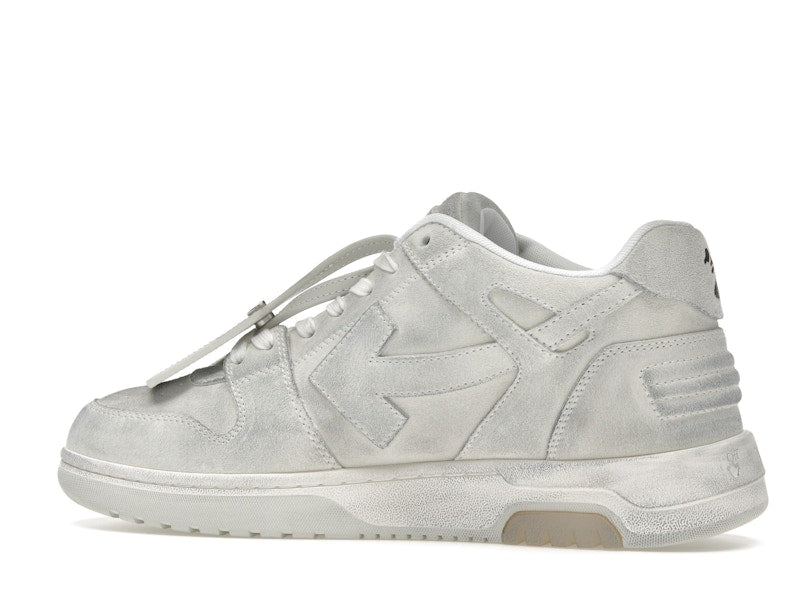 OFF-WHITE Out Of Office OOO Low Tops White Distressed