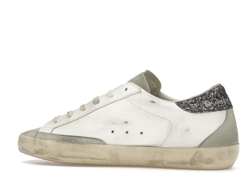 Golden Goose Super-Star White Dark Grey Glitter (Women's)