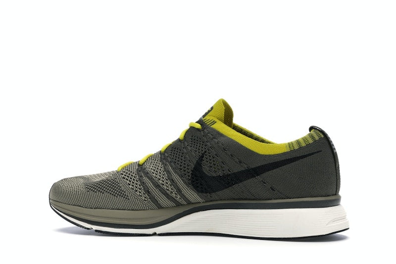 Nike Flyknit Trainer Cargo Khaki Bright Citron