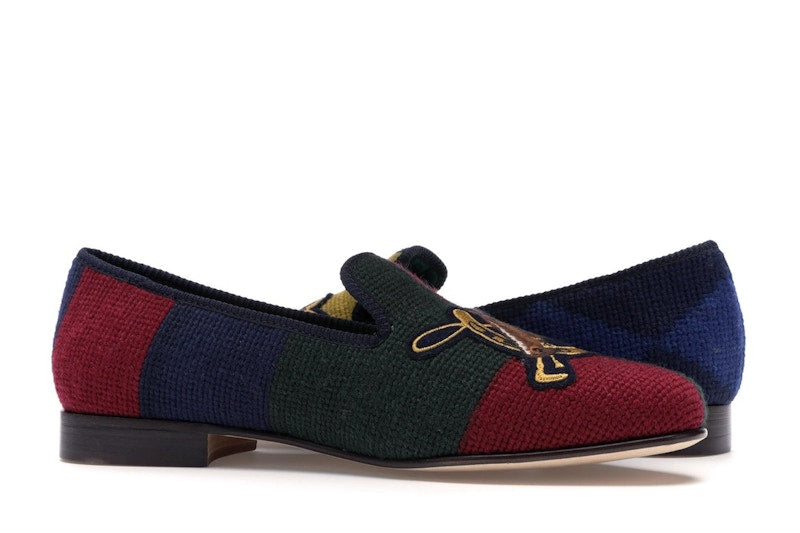 Ralph Lauren Formal Slipper Palace Engineered Equestrian Print