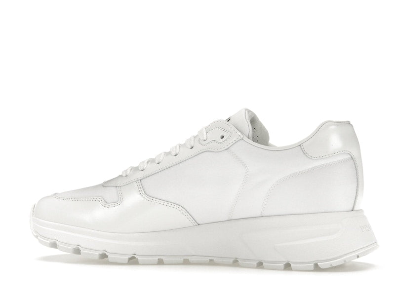 Prada PRAX 01 Sneakers Re-Nylon Brushed Leather White White