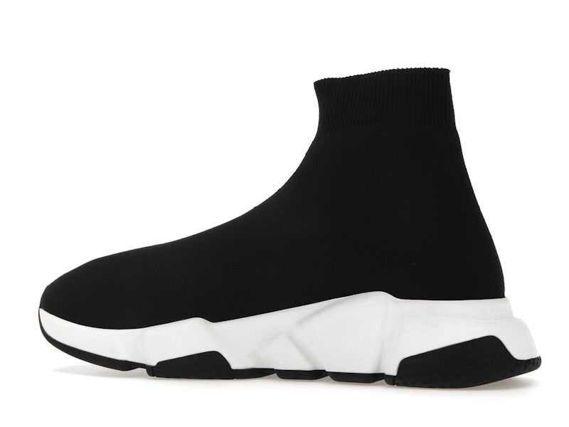 Balenciaga Speed Graffiti Trainers White Black Logo (Women's)