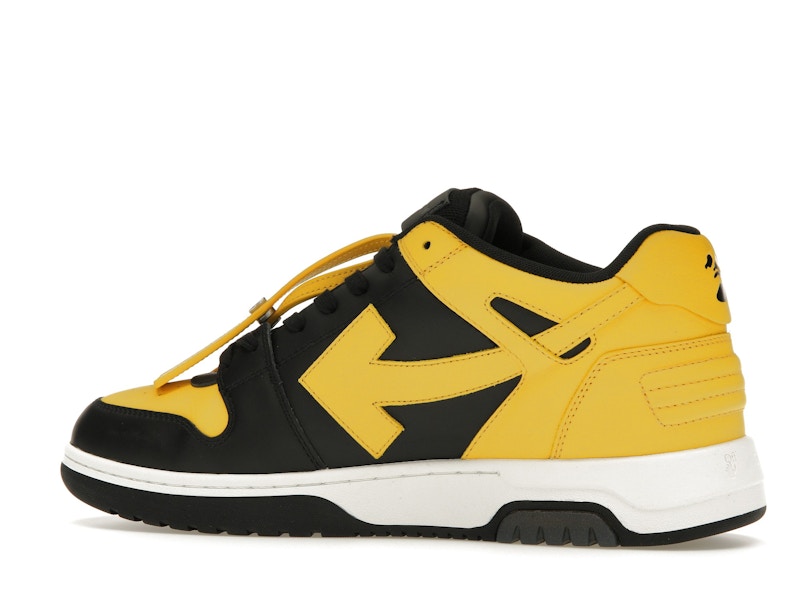 OFF-WHITE Out Of Office OOO Low Tops Black Yellow