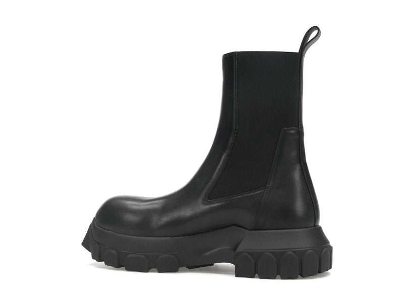 Rick Owens Lido Beatle Bozo Tractor Boots Black