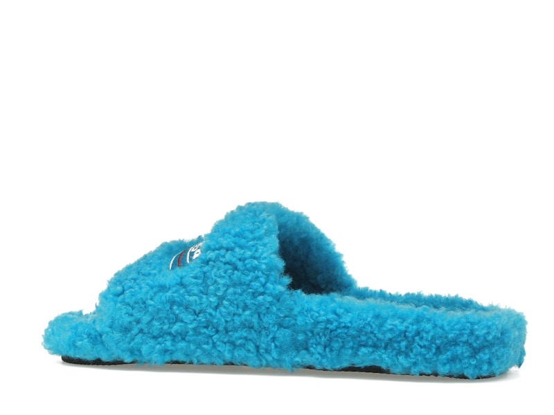 Balenciaga Furry Slide Sky Blue