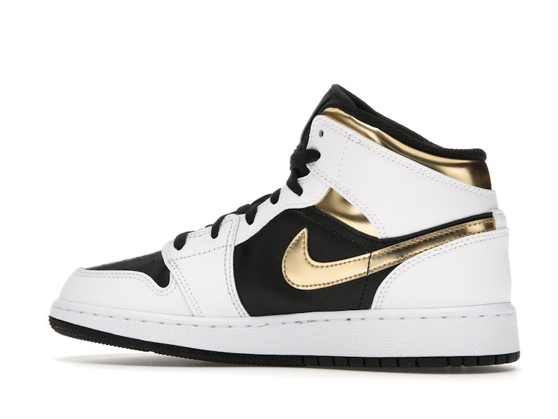 Jordan 1 Mid White Gold Black (GS)