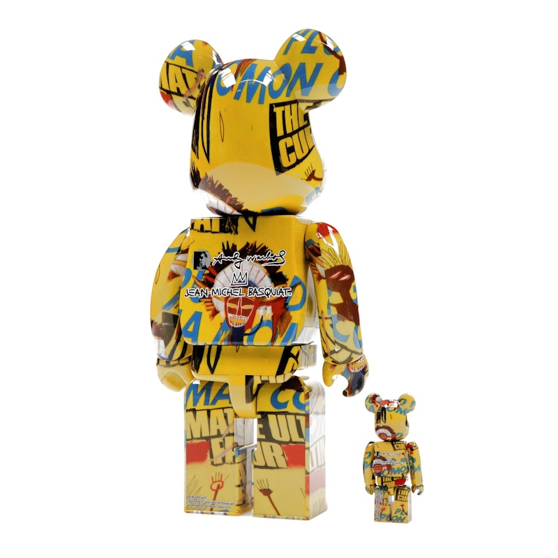 Bearbrick Andy Warhol x Jean-Michel Basquiat #3 100% & 400% Set
