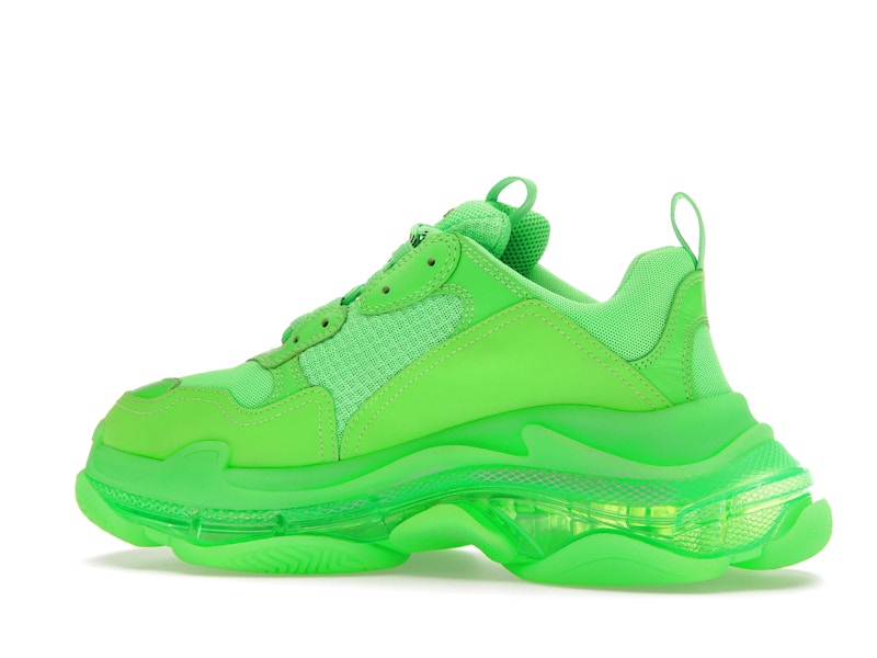 Balenciaga Triple S Neon Green Clear Sole