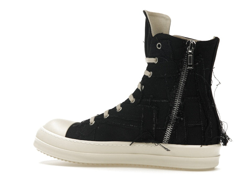 Rick Owens DRKSHDW Slashed Sneaks Black Milk