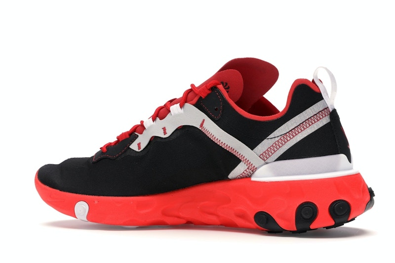 Nike React Element 55 Black White Red Orbit