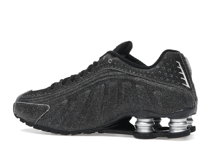 Nike Shox R4 Black Distressed Leather
