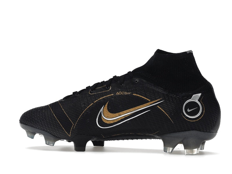 Nike Mercurial Superfly 8 FG Black Metallic Silver Gold