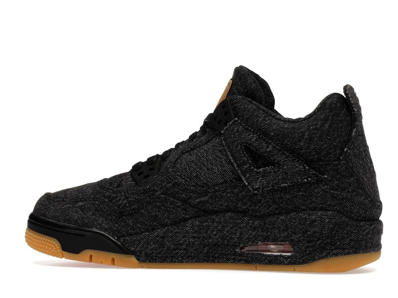 Jordan 4 Retro Levi's Black (GS) (Levi's Tag)