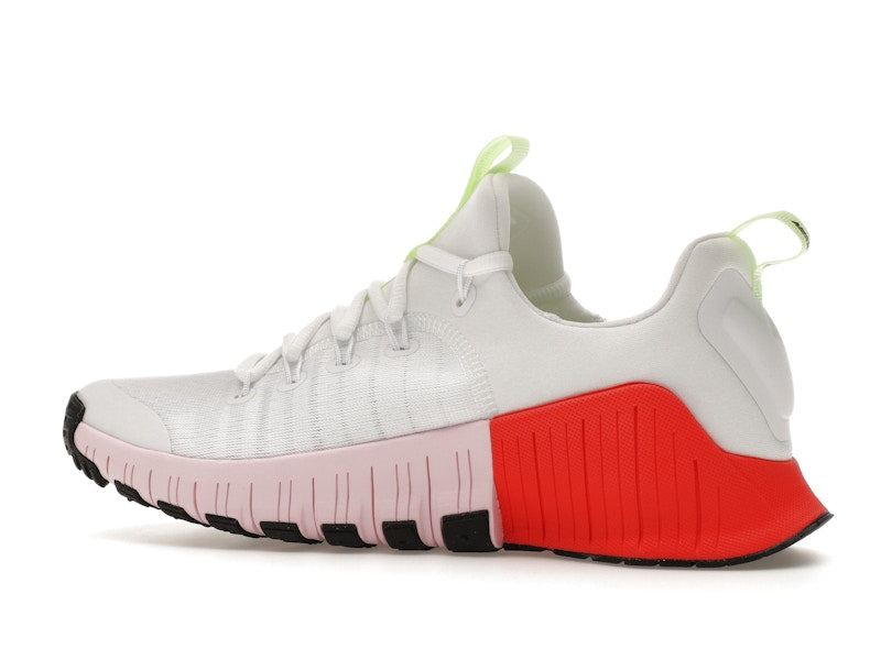 Nike Free Metcon 6 White Barely Volt Bright Crimson Pink Foam (Women's)