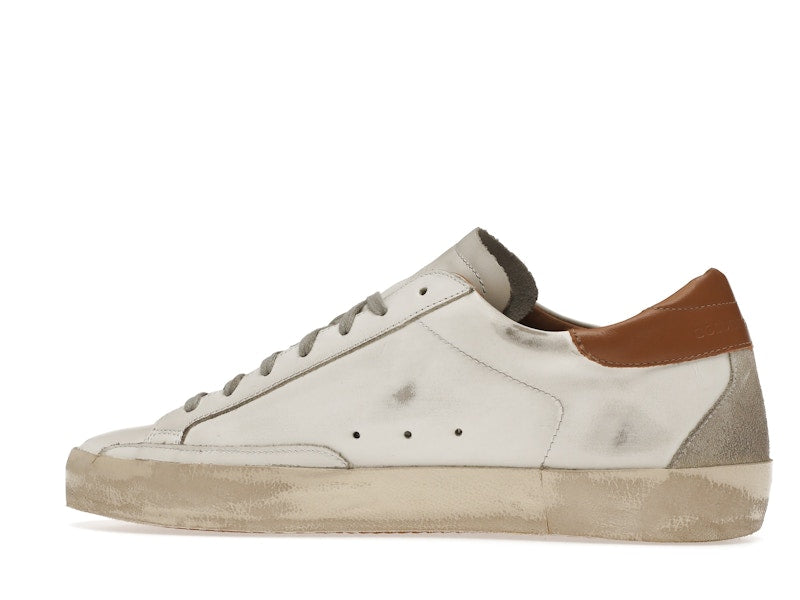 Golden Goose Super-Star White Vacchetta Tan Grey Suede Patch