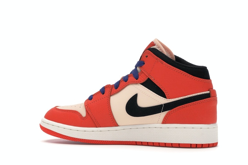 Jordan 1 Mid Team Orange Black (GS)