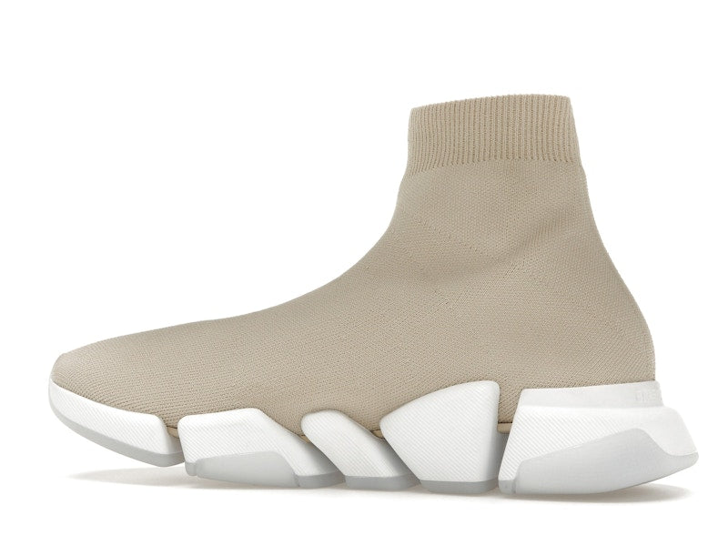 Balenciaga Speed 2.0 Recycled Sole Transparent Sole Beige