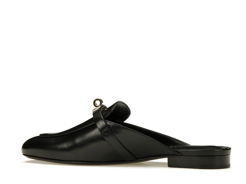 Hermes Oz Mule Noir Goatskin Leather