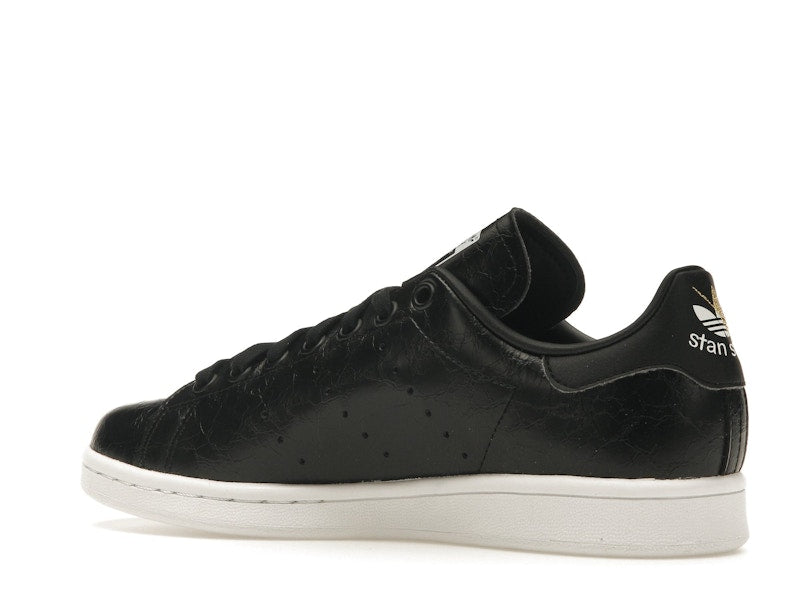 adidas Stan Smith Cracked Leather Black Gold (Women's)