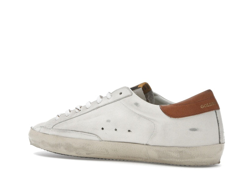 Golden Goose Super-Star White Grey Brown Heel Tab