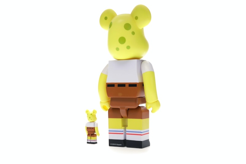 Bearbrick Spongebob 100% & 400% Set Yellow