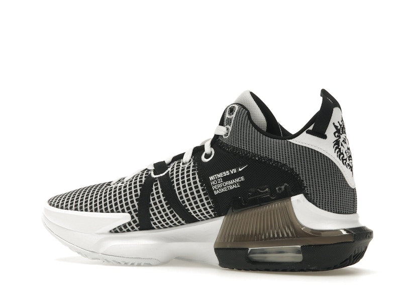 Nike LeBron Witness 7 White Black Metallic Silver