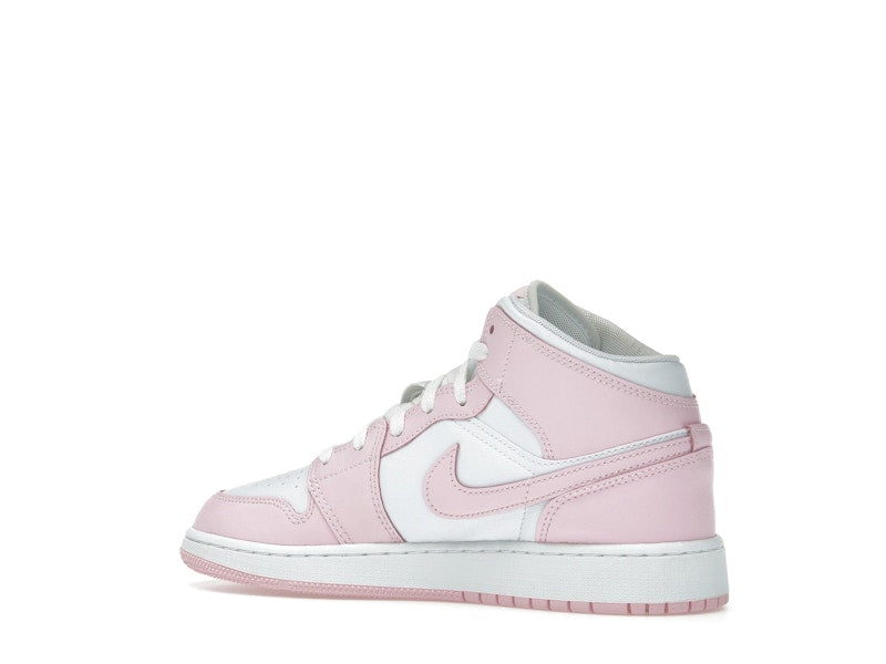 Jordan 1 Mid Pink Foam Fire Red (GS)