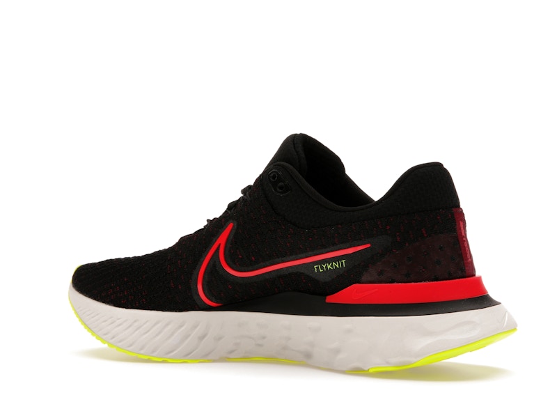 Nike React Infinity Run Flyknit 3 Black Siren Red Volt