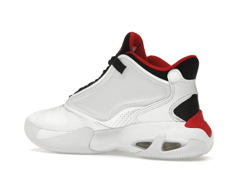 Jordan Max Aura 4 White Black University Red
