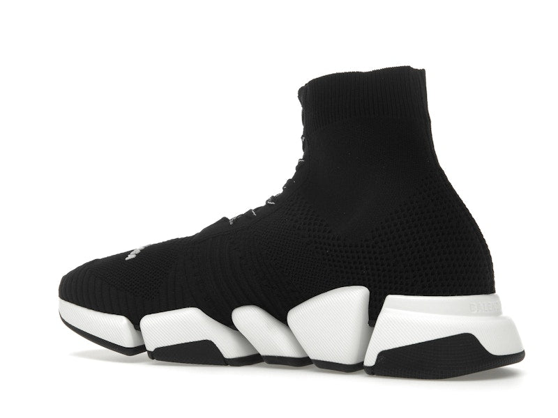 Balenciaga Speed 2.0 Lace Up Black White