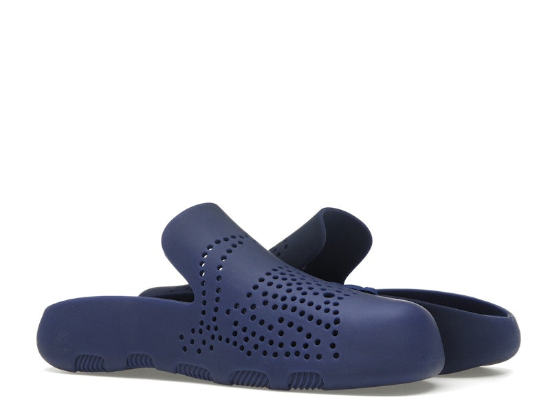 Burberry Stingray Perforated Slides Blue