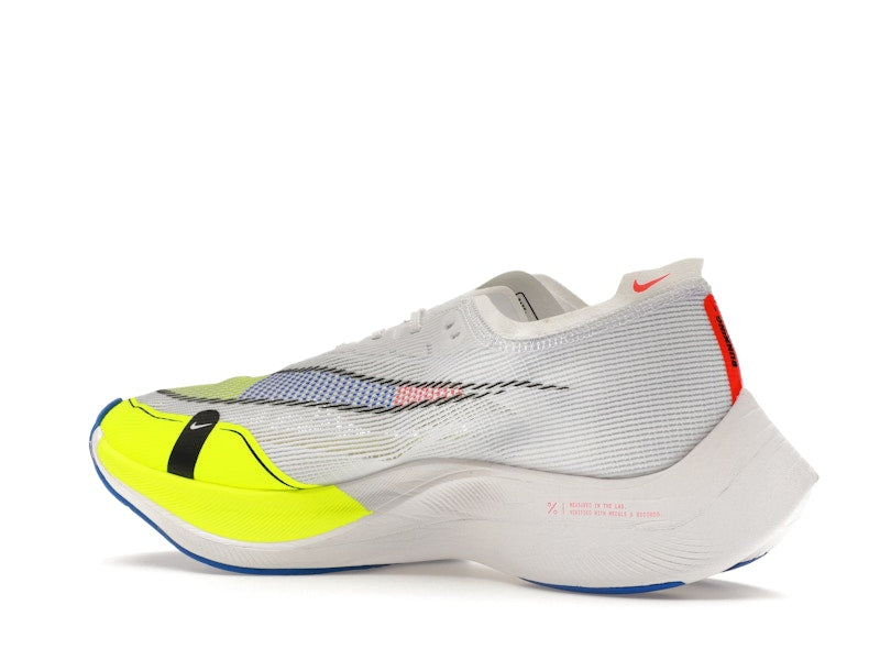 Nike ZoomX Vaporfly Next% 2 White Volt Racer Blue