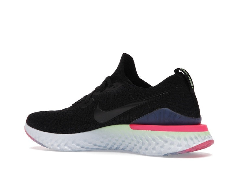 Nike Epic React Flyknit 2 Black Sapphire Hyper Pink