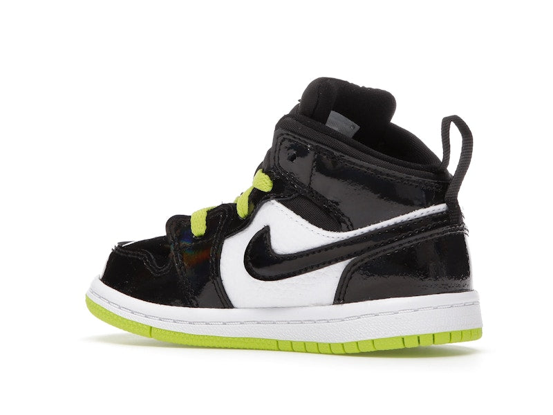Jordan 1 Mid Black Cyber Mystic Green (TD)